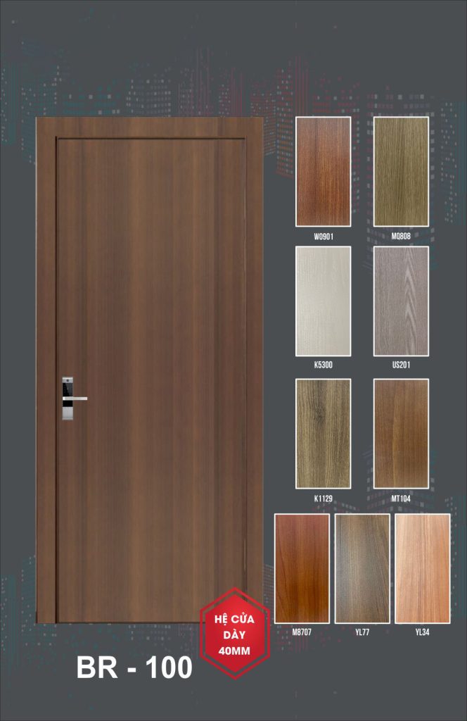 Cửa nhựa ABS Hàn Quốc- mẫu 100