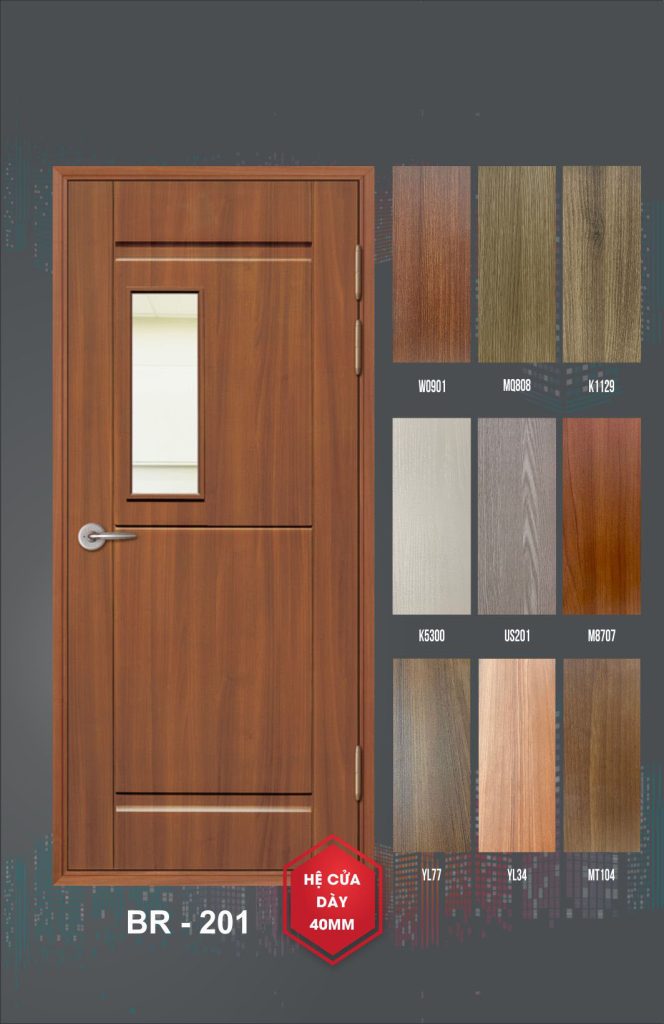 Cửa nhựa ABS Hàn Quốc – mẫu 201