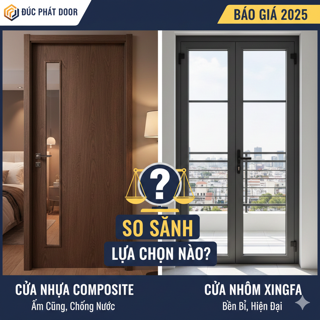So Sánh Cửa Nhựa Composite Và Cửa Nhôm Xingfa: Lựa Chọn Nào Tốt Nhất?