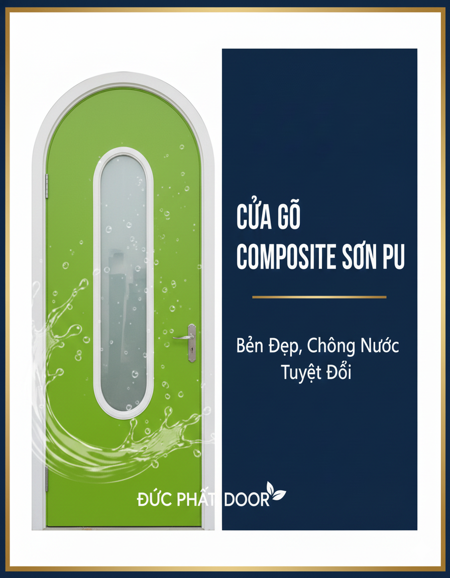 Cửa Gỗ Composite Sơn PU: Giải Pháp Hoàn Hảo Cho Nội Thất Hiện Đại